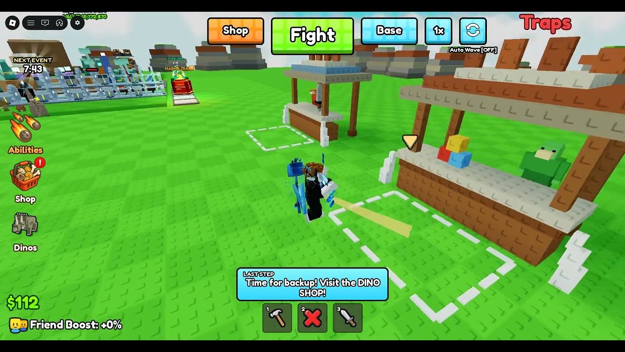 Build a Dino Defense fort under attack as dinosaur waves push toward the egg